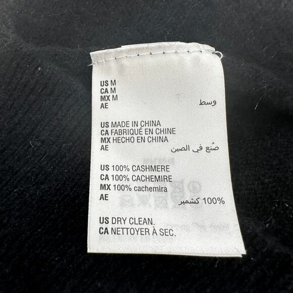 Charter Club Luxury Cashmere Sweater WMNS M Pullover Black Long Sleeves Stretchy - Picture 6 of 7